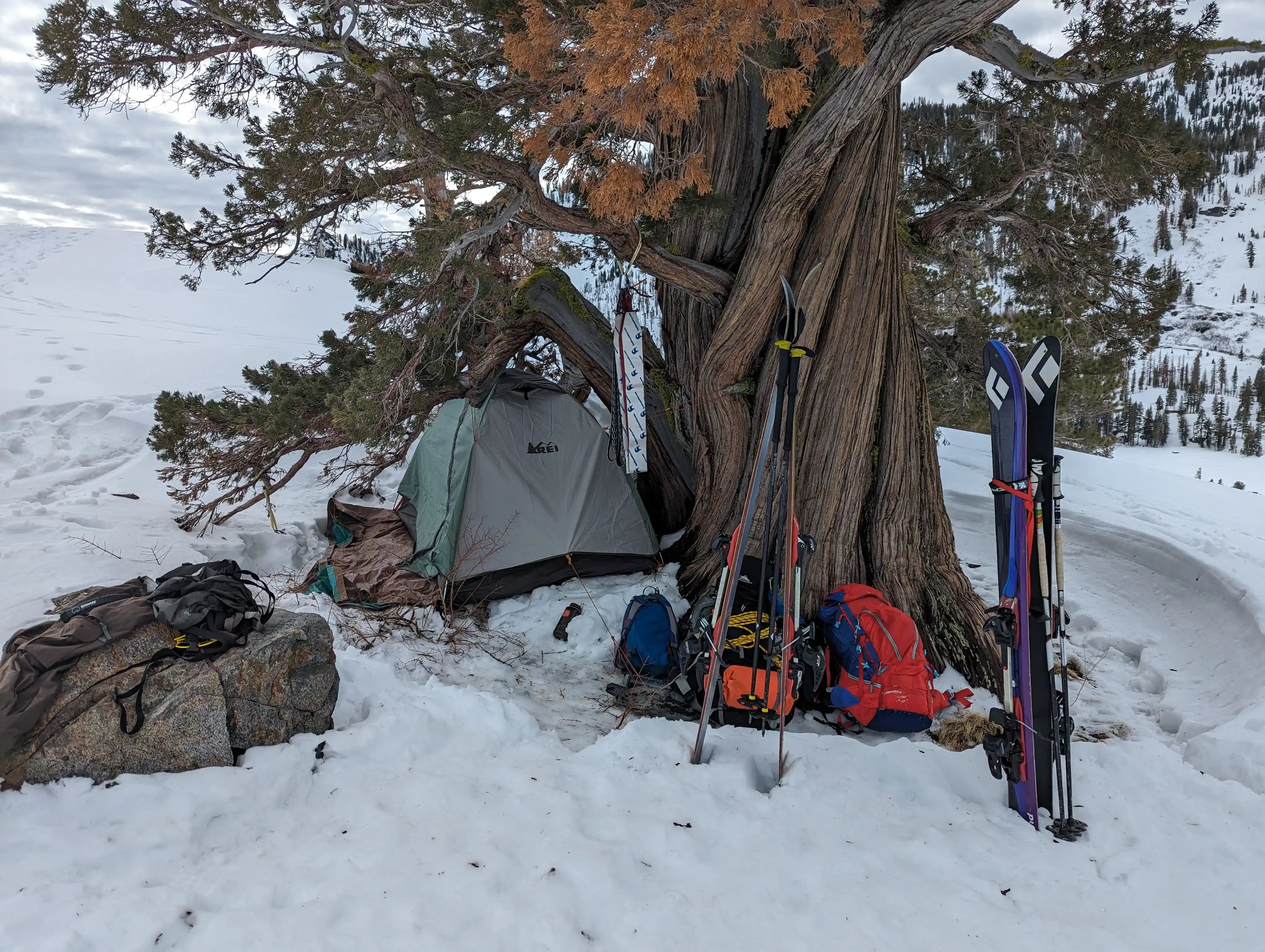 Snow camping